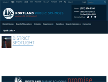 Tablet Screenshot of portlandschools.org